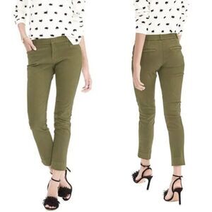 Banana Republic brushed cotton Sloan pant army green size 6